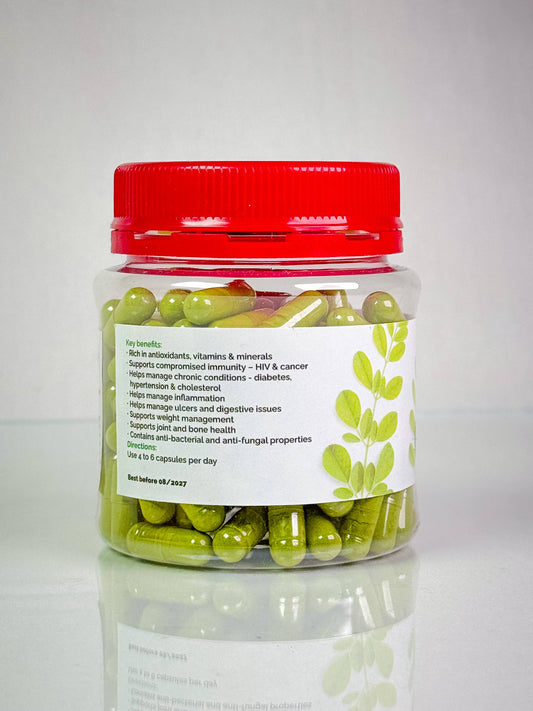 Moringa Leaf Powder Capsules